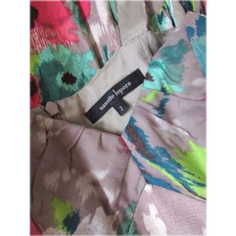 Nanette Lepore Fit & Flare Dress in Taupe Ikat Fl… - image 8