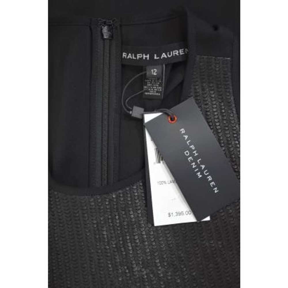 Ralph Lauren Black Label Sleeveless Leather Faced… - image 6