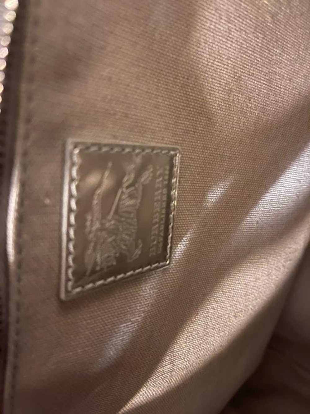 Burberry Check Silver Patent Leather Tote - image 4