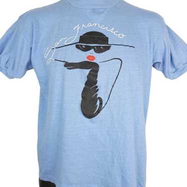 Vintage Smoking Lady T Shirt Vintage 80s San Franc