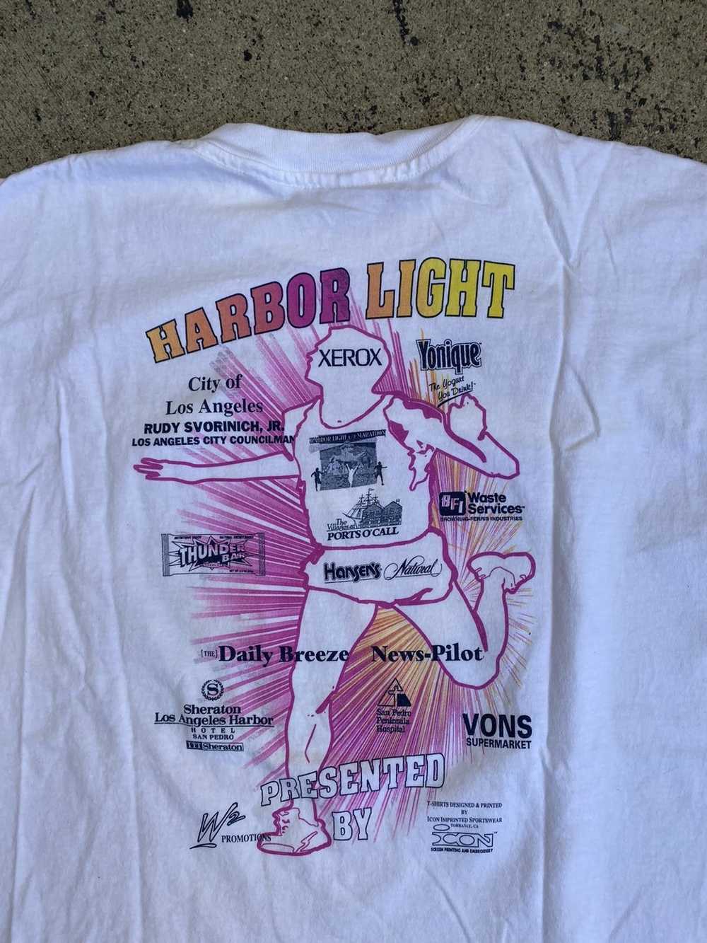 Vintage Vintage Marathon Tee - LA Harbor Light - image 4