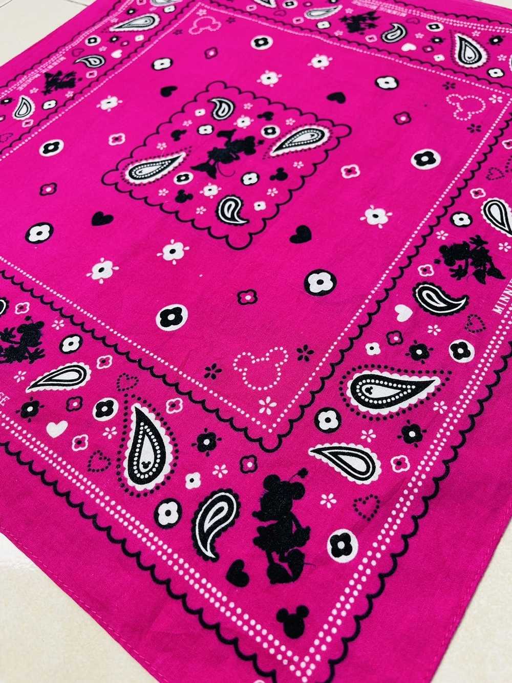 Disney × Vintage Minnie Mouse Scarf Handkerchief … - image 5