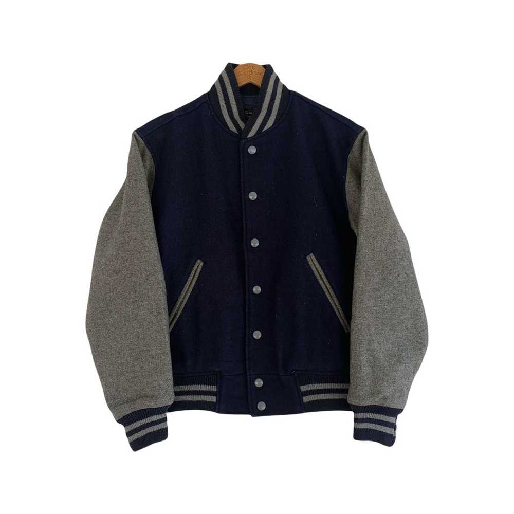 Van × Varsity Jacket Van Jac Plain Wool Varsity J… - image 1