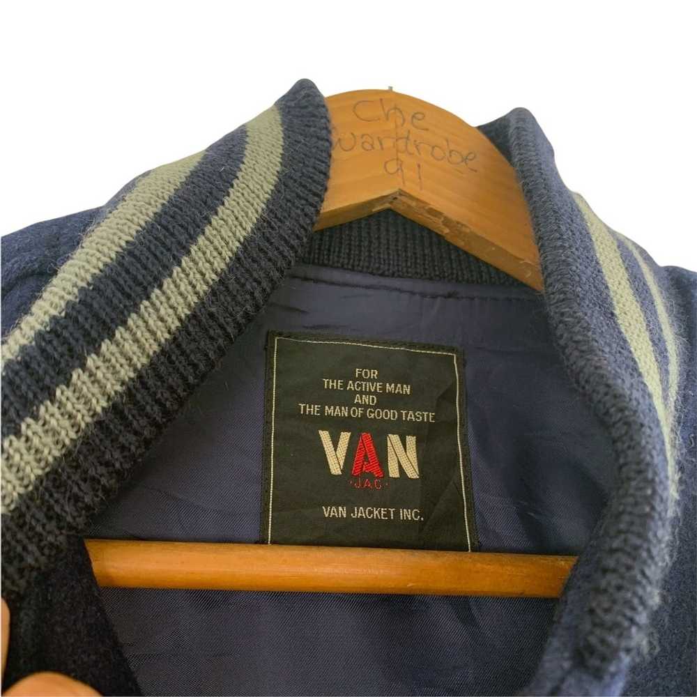 Van × Varsity Jacket Van Jac Plain Wool Varsity J… - image 6