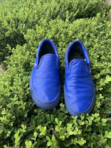 Opening Ceremony × Vans Royal Blue Leather slip on