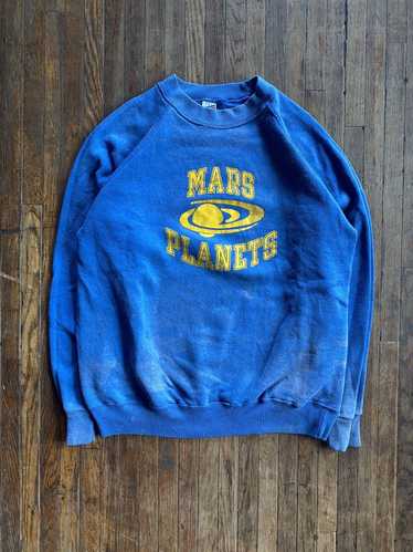 Made In Usa × Vintage 90s Mars Planets Faded Blue 