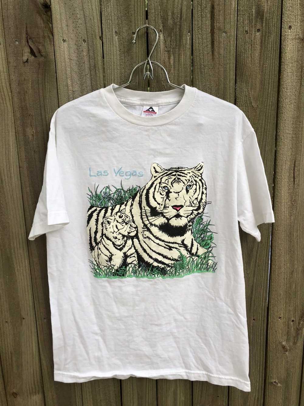 Vintage RARE Vintage White Tiger Tee Shirt - image 1