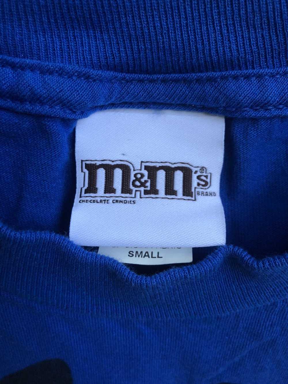 Streetwear × Vintage Vintage Blue M&Ms Face Tee S… - image 2