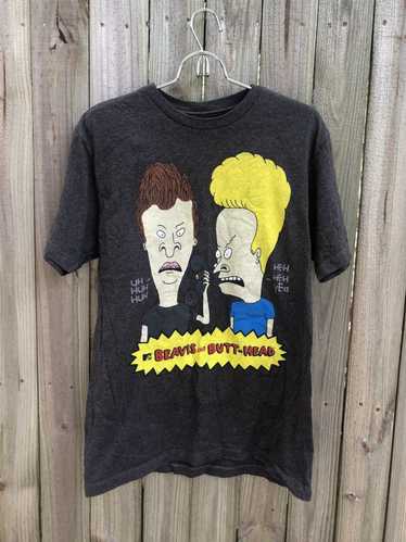 1993年 MTV BEAVIS AND BUTT-HEAD 総柄Tシャツ L+apple-en.jp