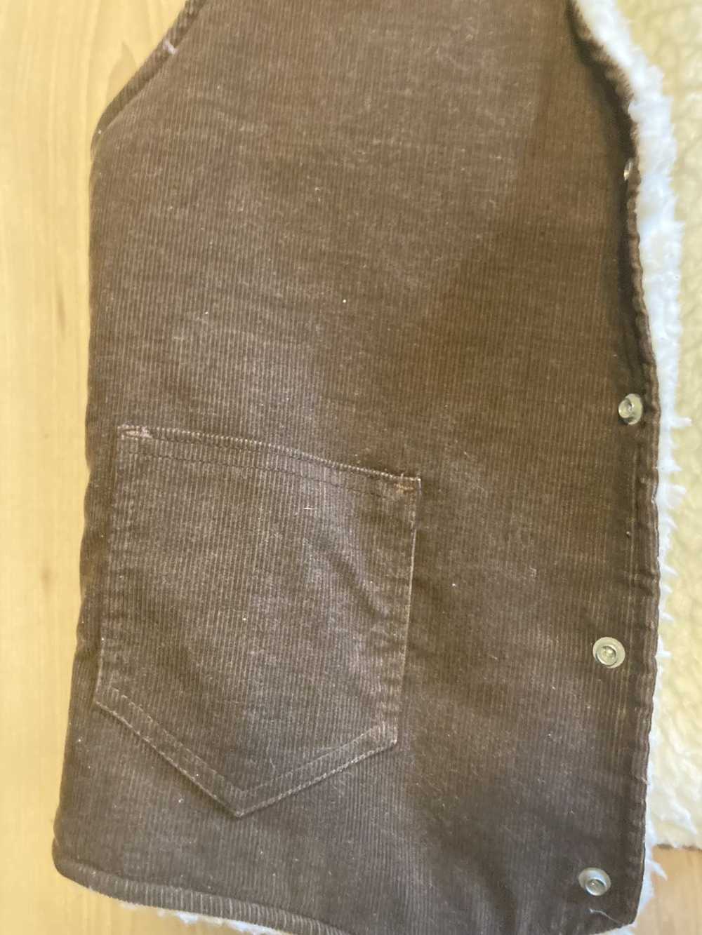 Vintage 70s brown corduroy vest - image 5