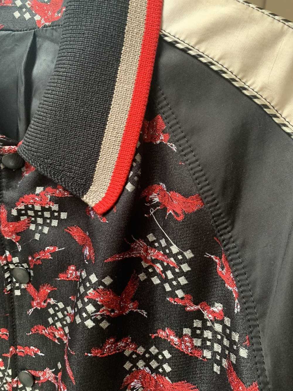Lanvin Lanvin Silk Hand Stitched Bomber Jacket - image 2