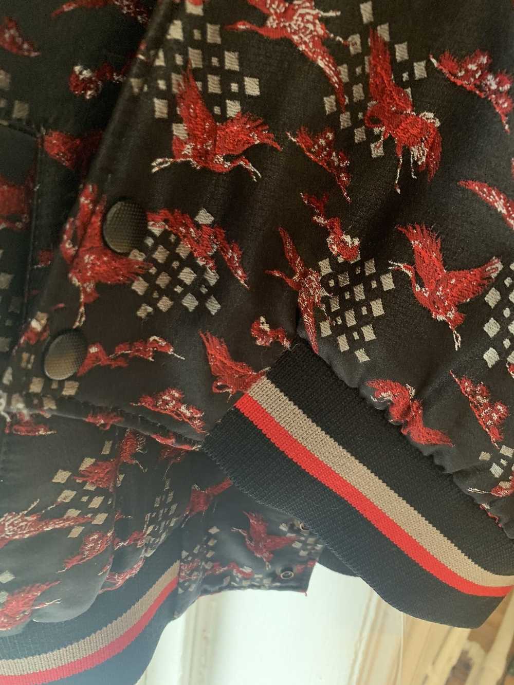 Lanvin Lanvin Silk Hand Stitched Bomber Jacket - image 4