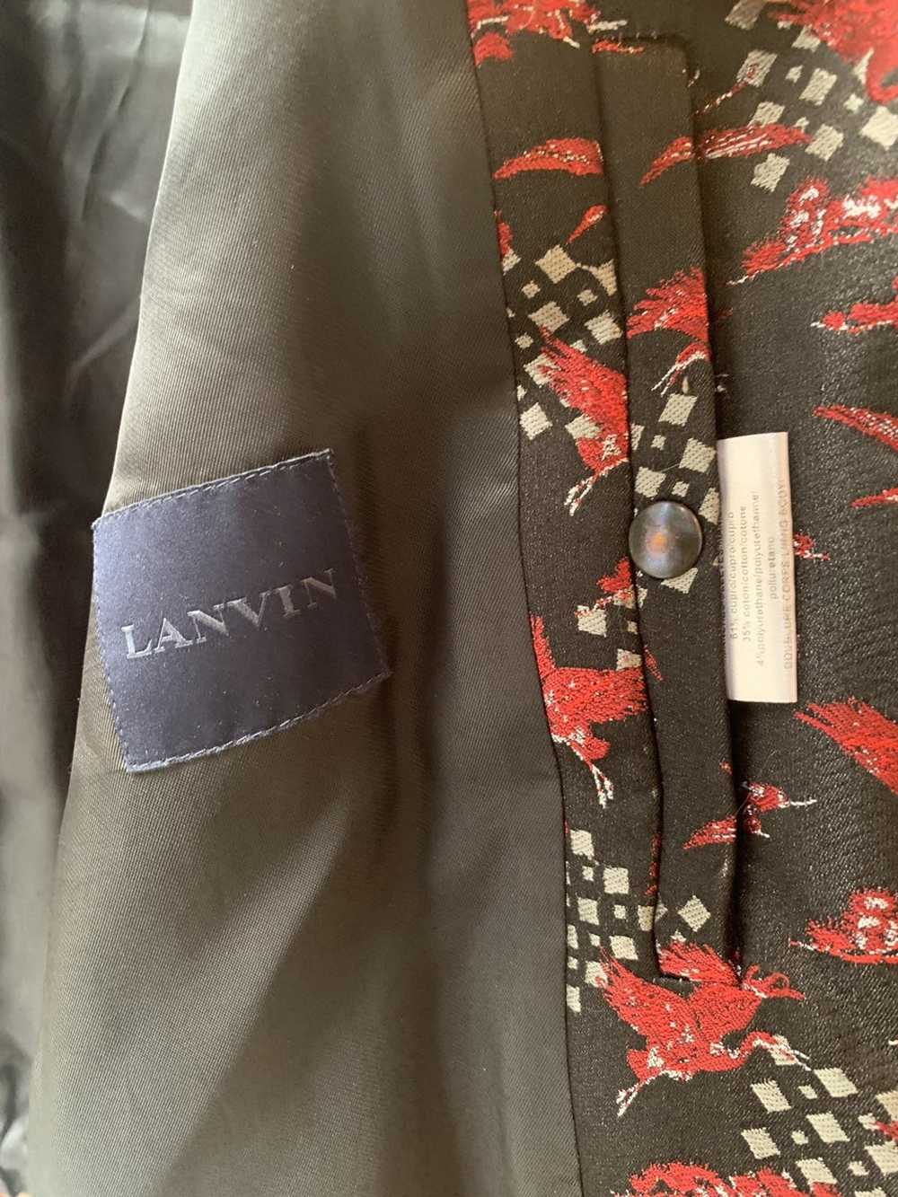 Lanvin Lanvin Silk Hand Stitched Bomber Jacket - image 5