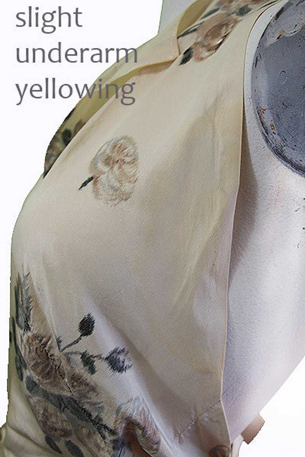1940s Valentina Floral Silk Ensemble - image 10