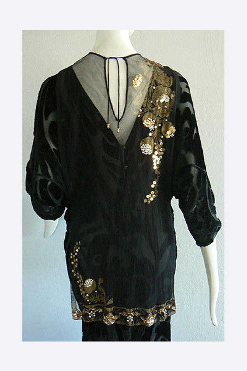 1960s - 1920s Style Stenciled Tunic - image 3