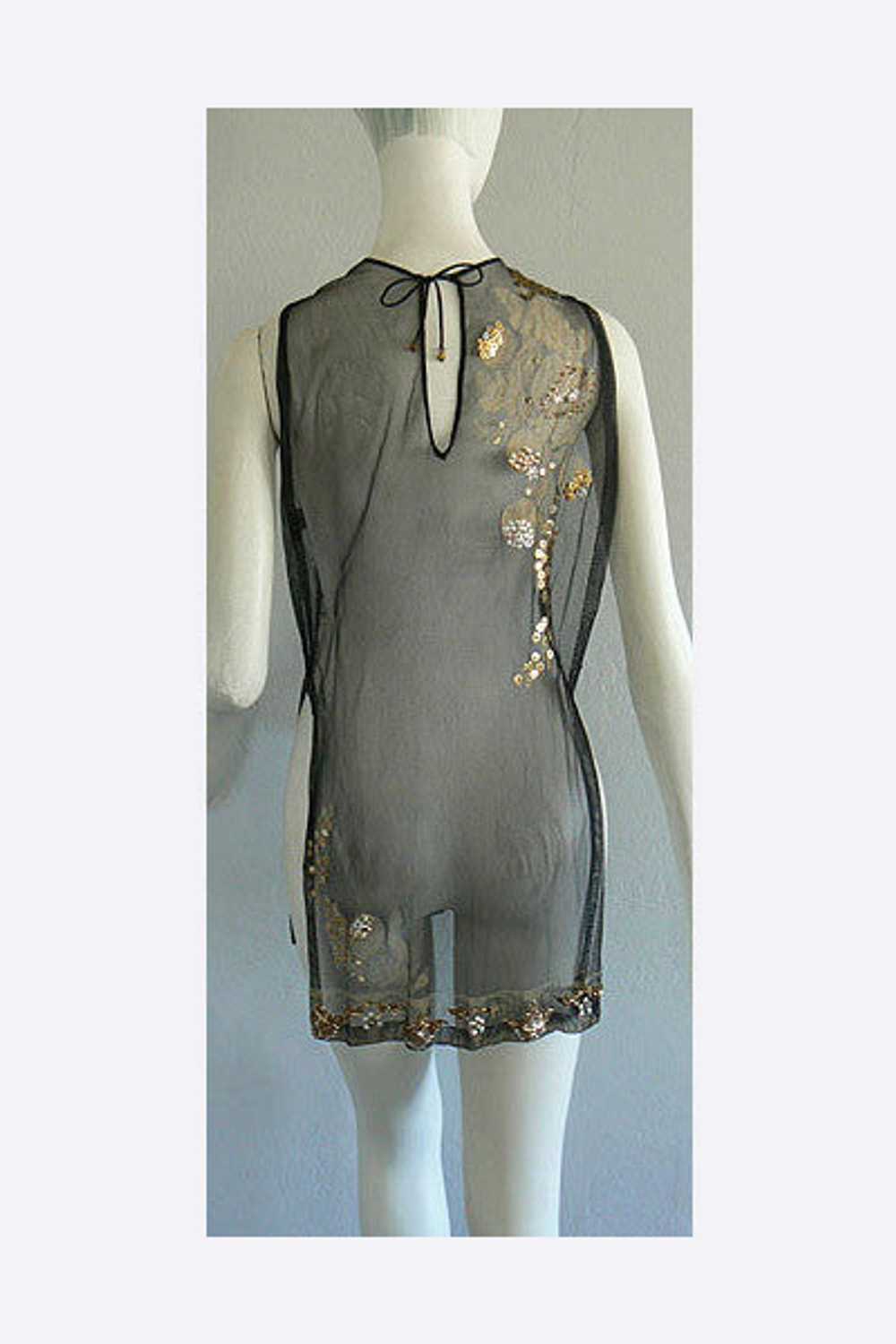 1960s - 1920s Style Stenciled Tunic - image 4