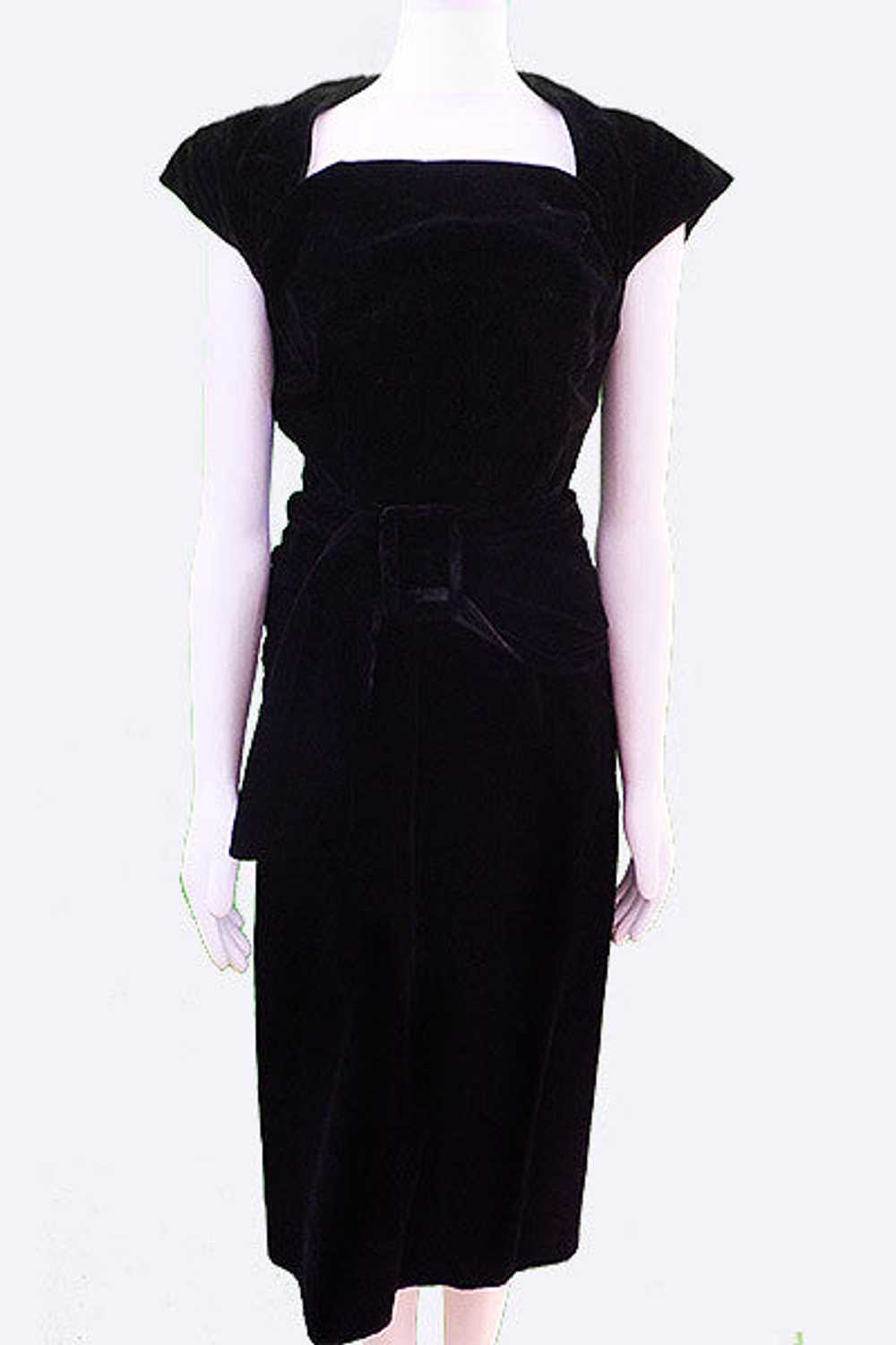 1950s Rosser Barcelona Velvet Dress - image 2