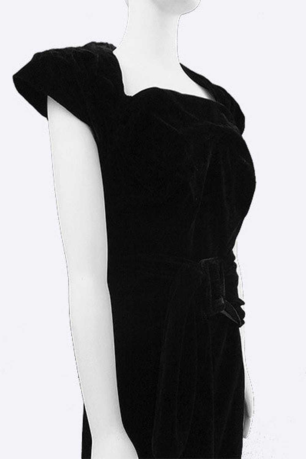 1950s Rosser Barcelona Velvet Dress - image 4