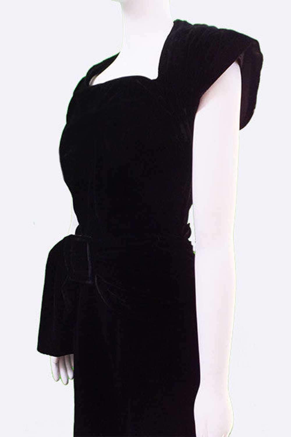 1950s Rosser Barcelona Velvet Dress - image 6