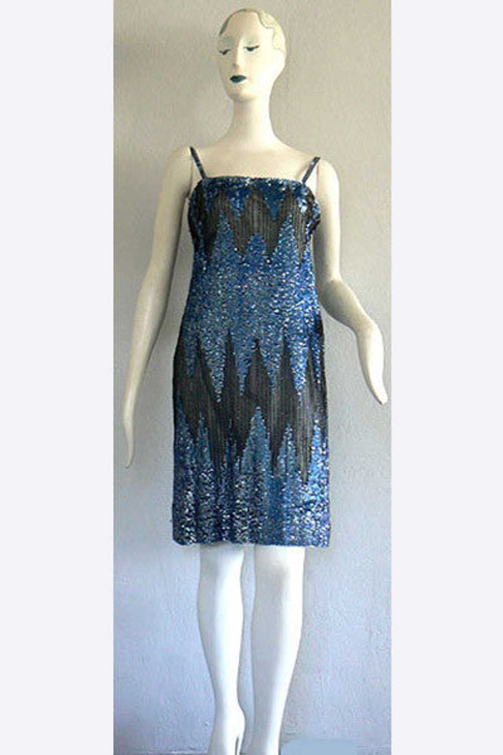 1960s Deco Sequin "Flapper's Dress" - image 1