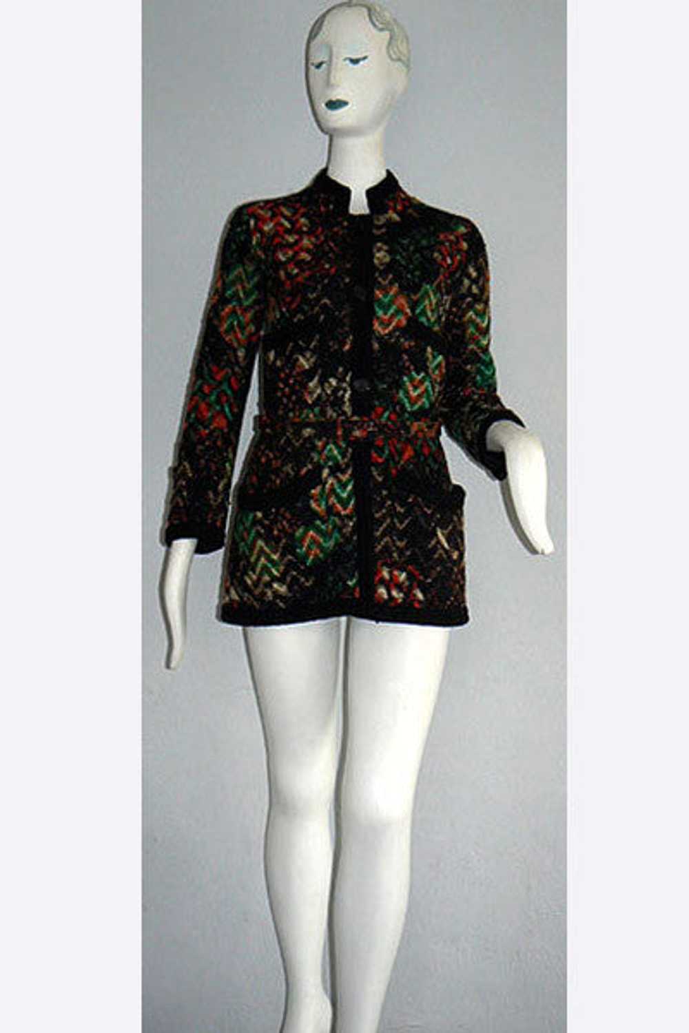 1960s Coco Chanel Haute Couture Fantasy Tweed Jac… - image 1