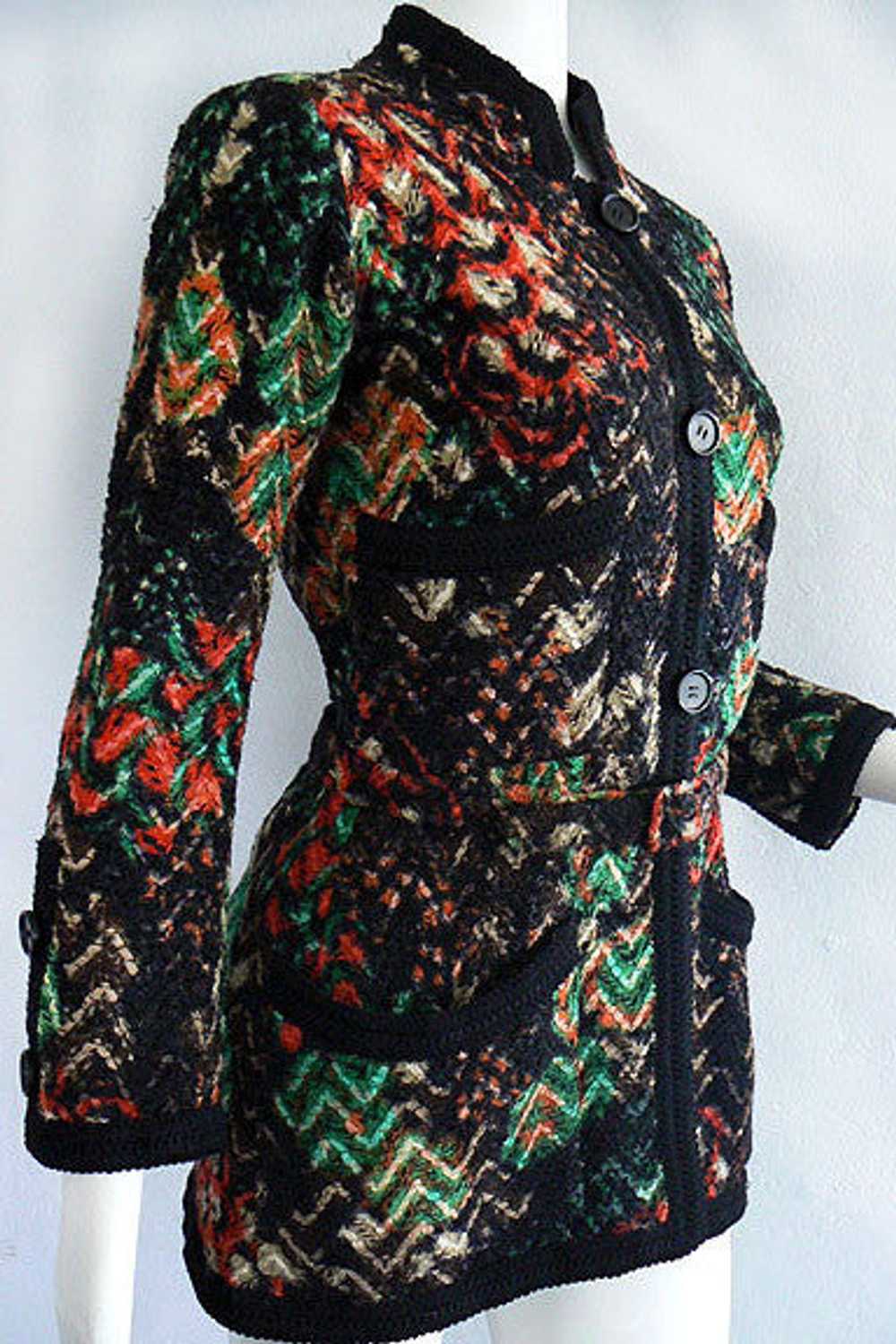 1960s Coco Chanel Haute Couture Fantasy Tweed Jac… - image 2