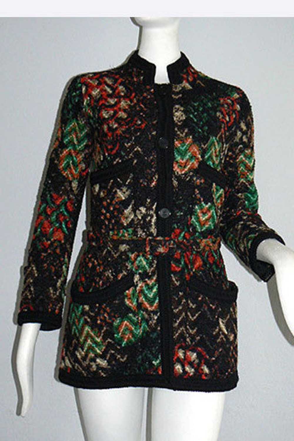 1960s Coco Chanel Haute Couture Fantasy Tweed Jac… - image 3