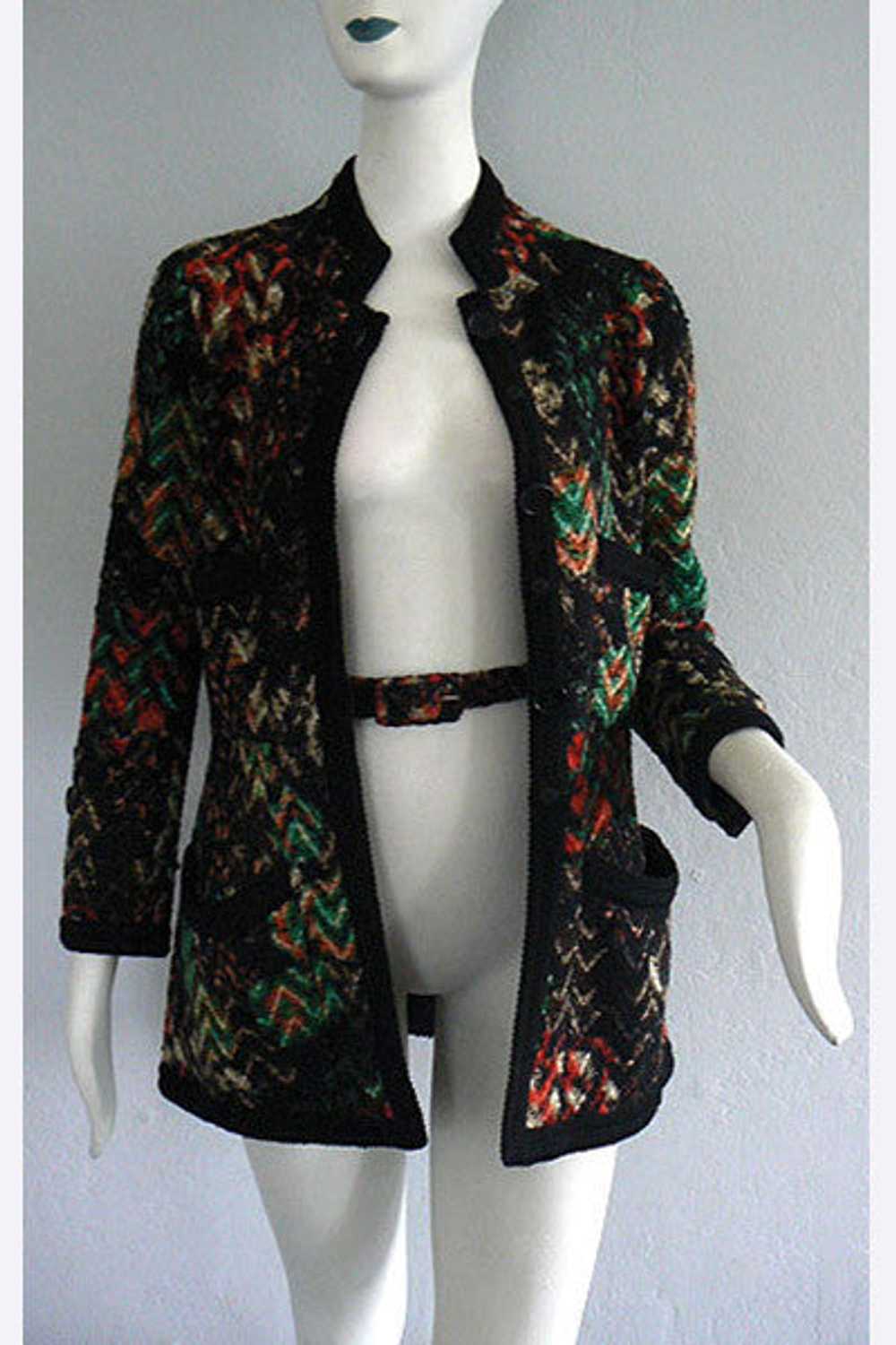 1960s Coco Chanel Haute Couture Fantasy Tweed Jac… - image 4