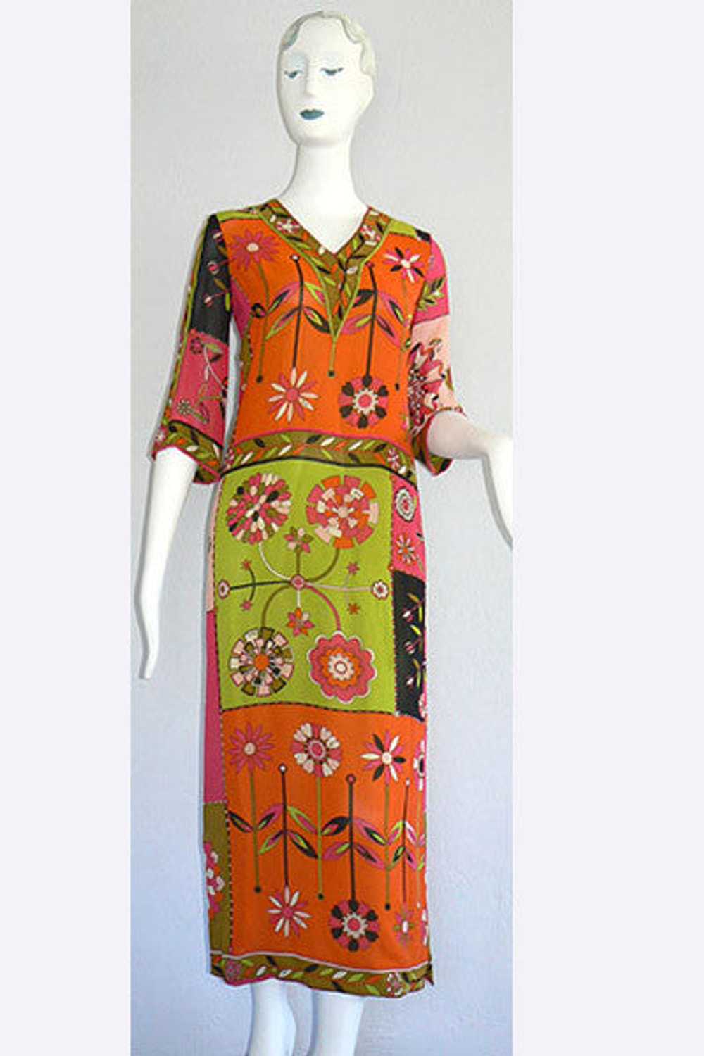 1960s Emilio Pucci Silk Dress - image 1