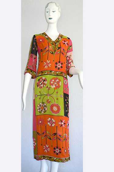 1960s Emilio Pucci Silk Dress - image 1