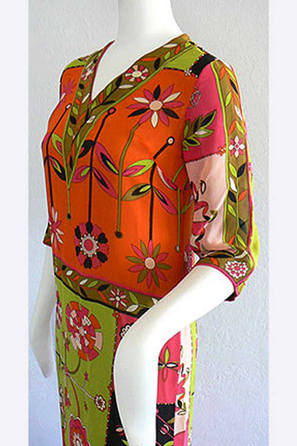 1960s Emilio Pucci Silk Dress - image 4
