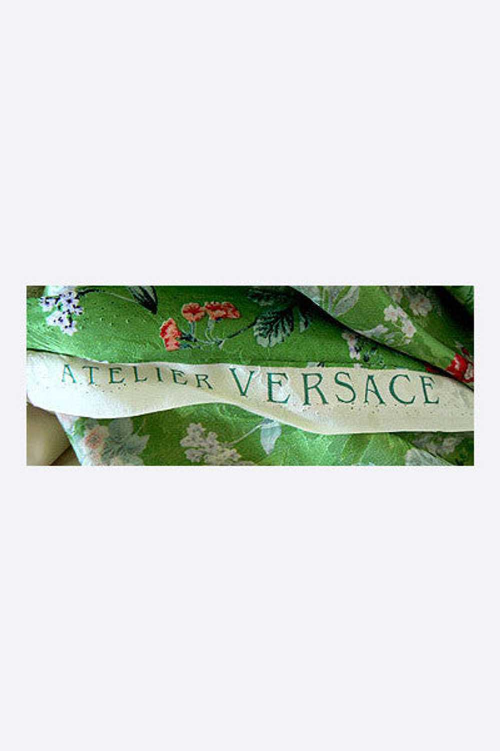 1980s Atelier Versace Floral Print Dress - image 7