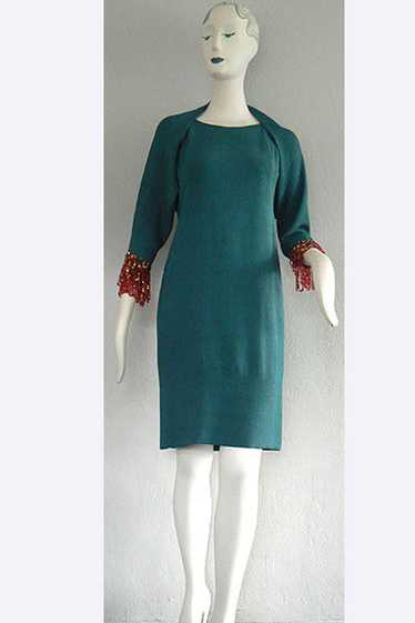 1960s Pierre Cardin Couture Dress & Jacket - image 1
