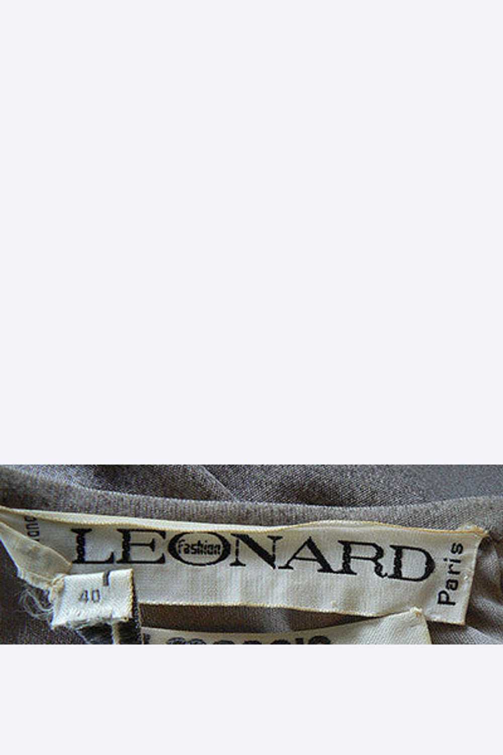 1970s Leonard of Paris Long Silk Dress - image 6