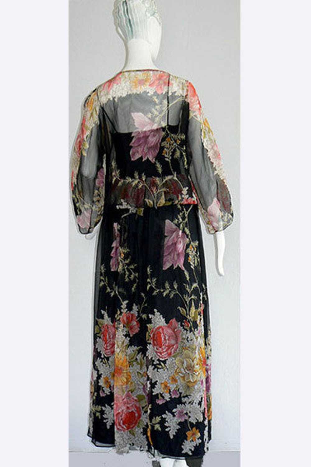 1970s Donald Brooks Boho Chiffon Ensemble - image 2