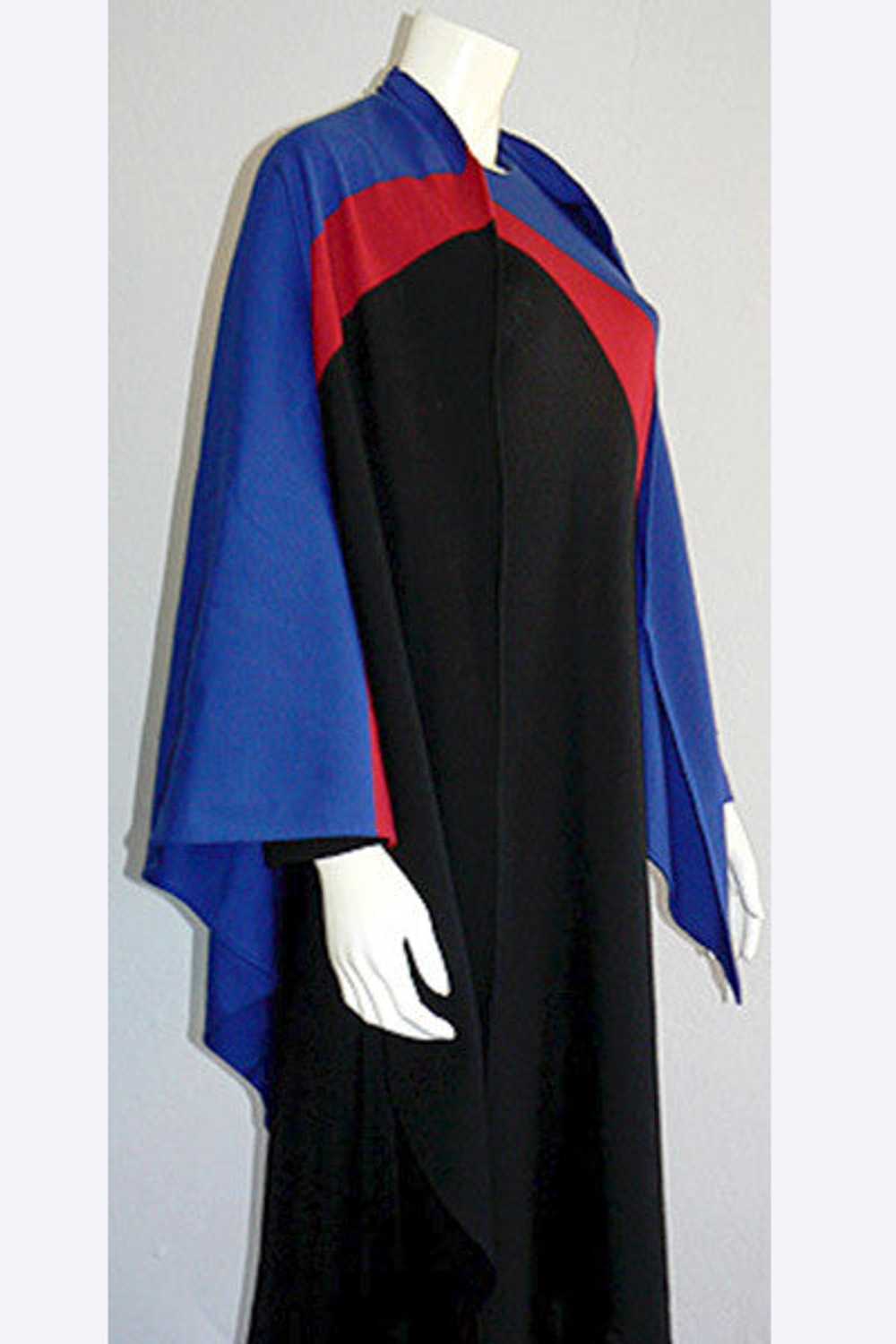 1970s Halston Wool Dress & Shawl Set - image 7