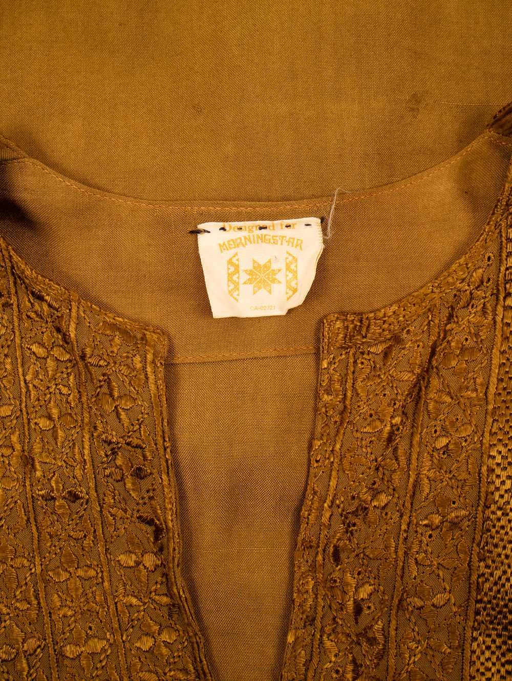 1970's golden caftan dress - image 11