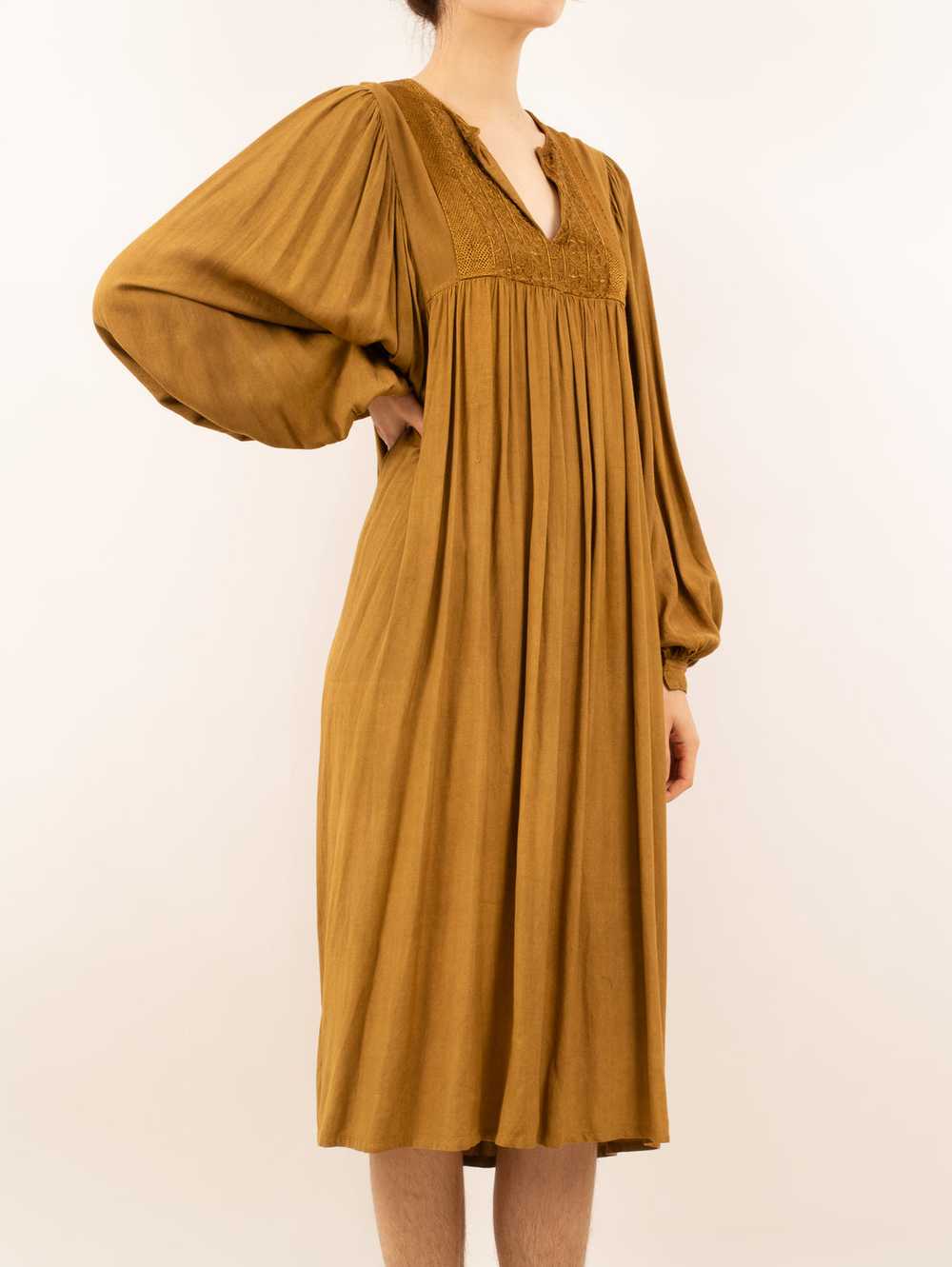 1970's golden caftan dress - image 6