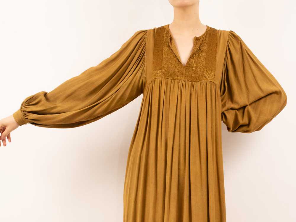 1970's golden caftan dress - image 8