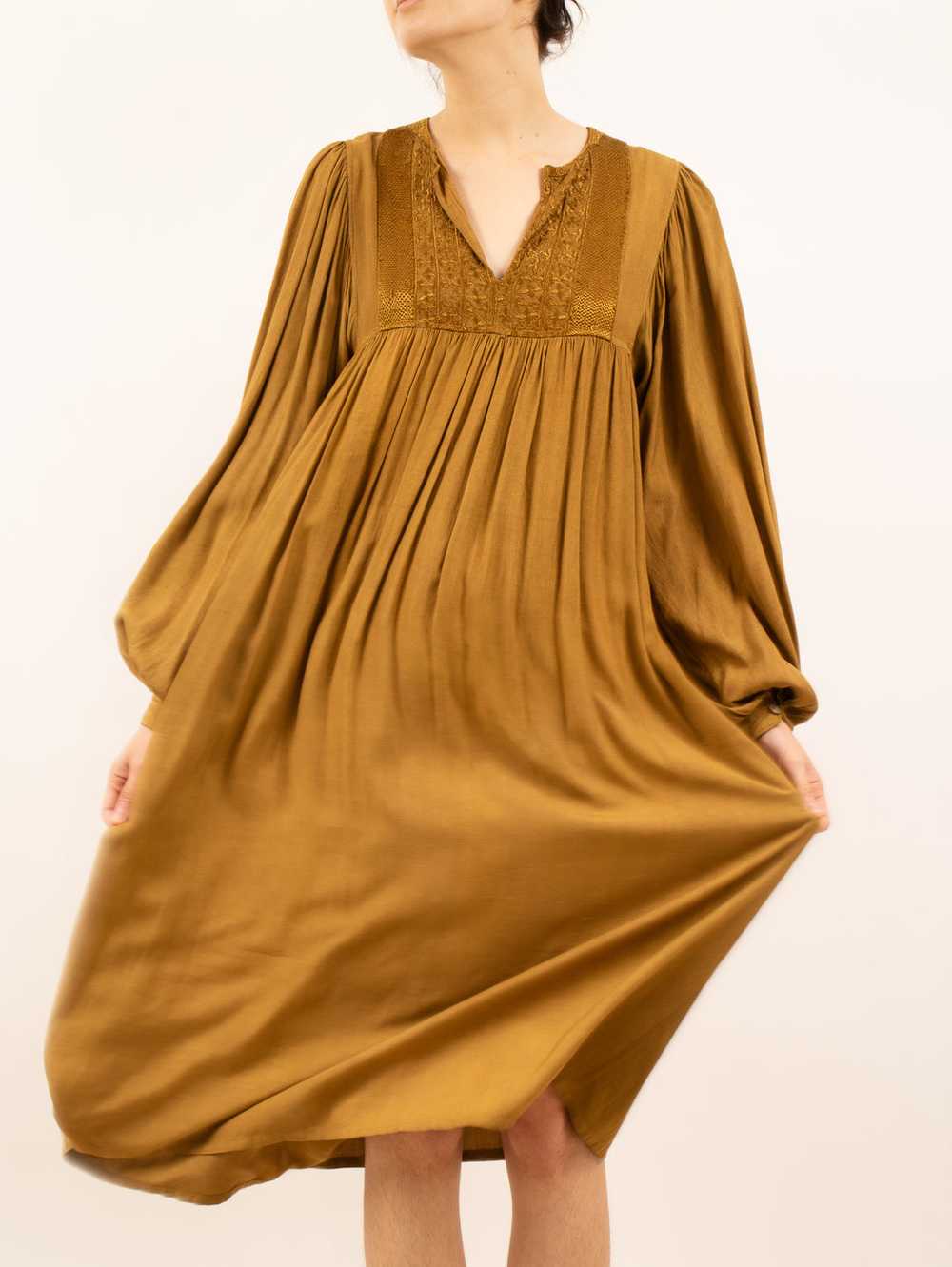 1970's golden caftan dress - image 9