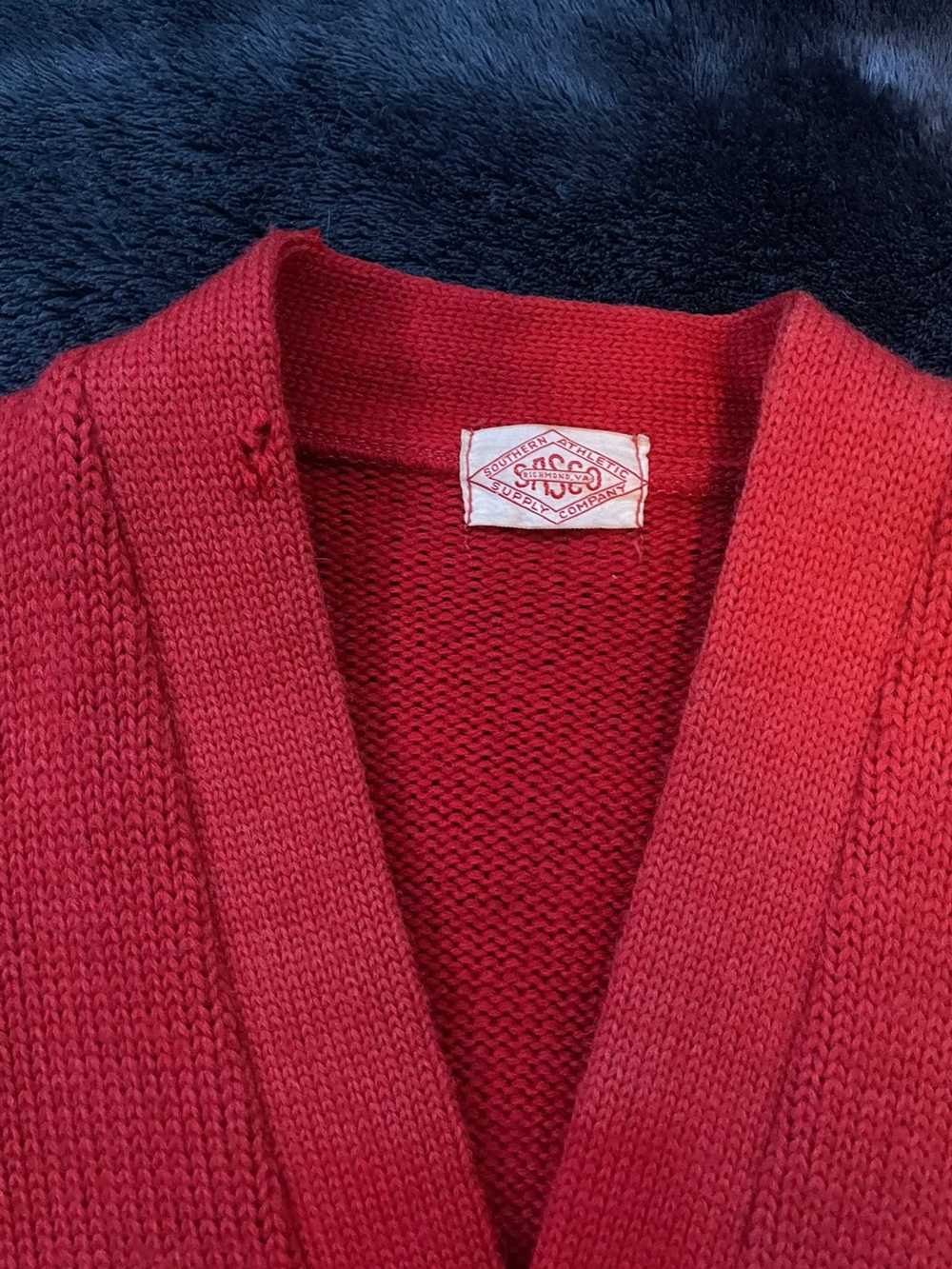 Vintage Vintage 1941 all American wool knit cardi… - image 8