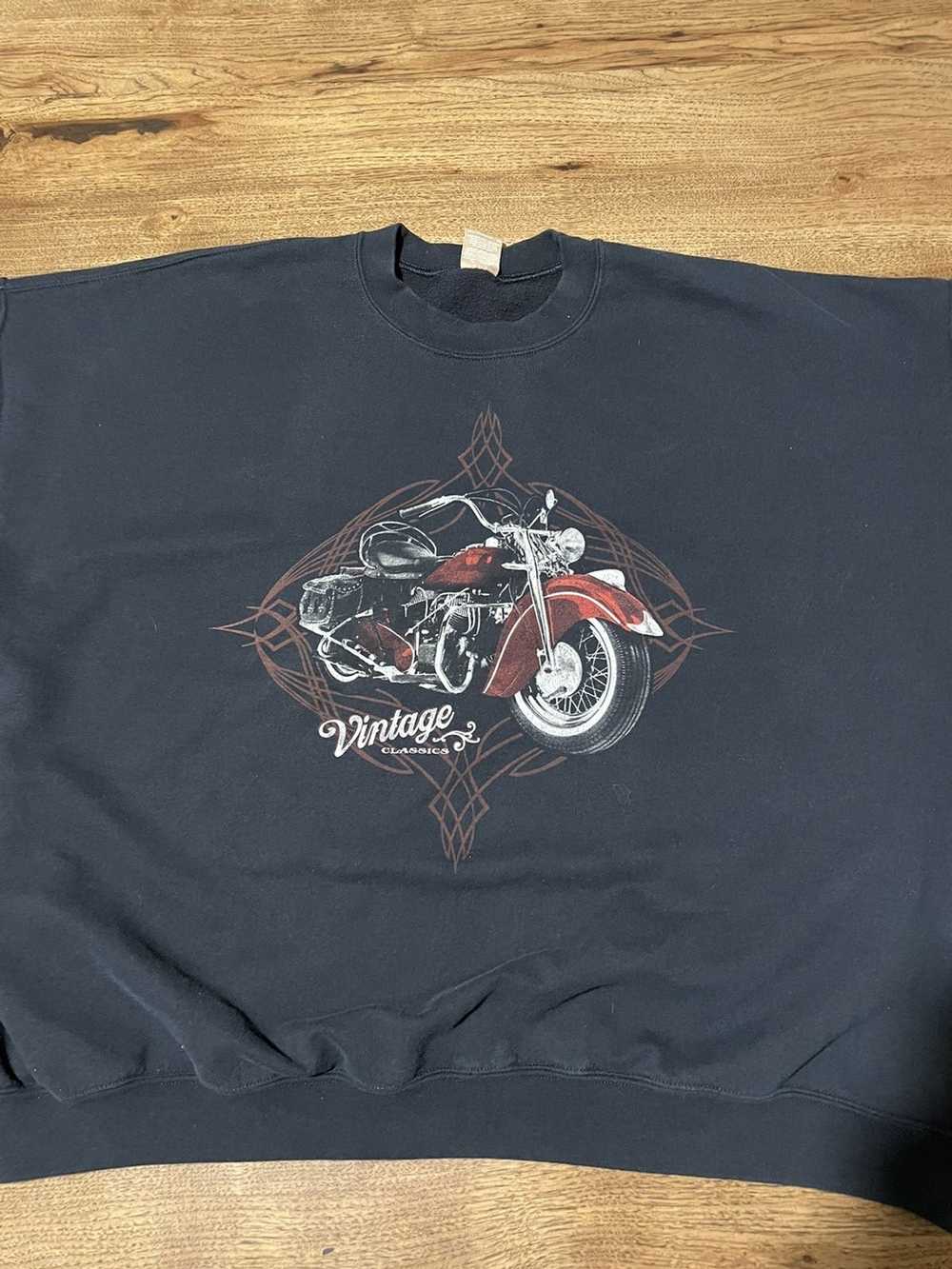 Streetwear × Vintage 2XL vintage biker sweatshirt - image 1