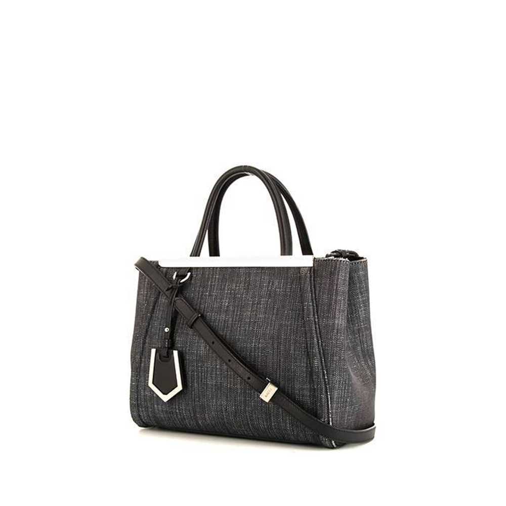 Fendi 2 Jours shoulder bag in grey denim canvas a… - image 1