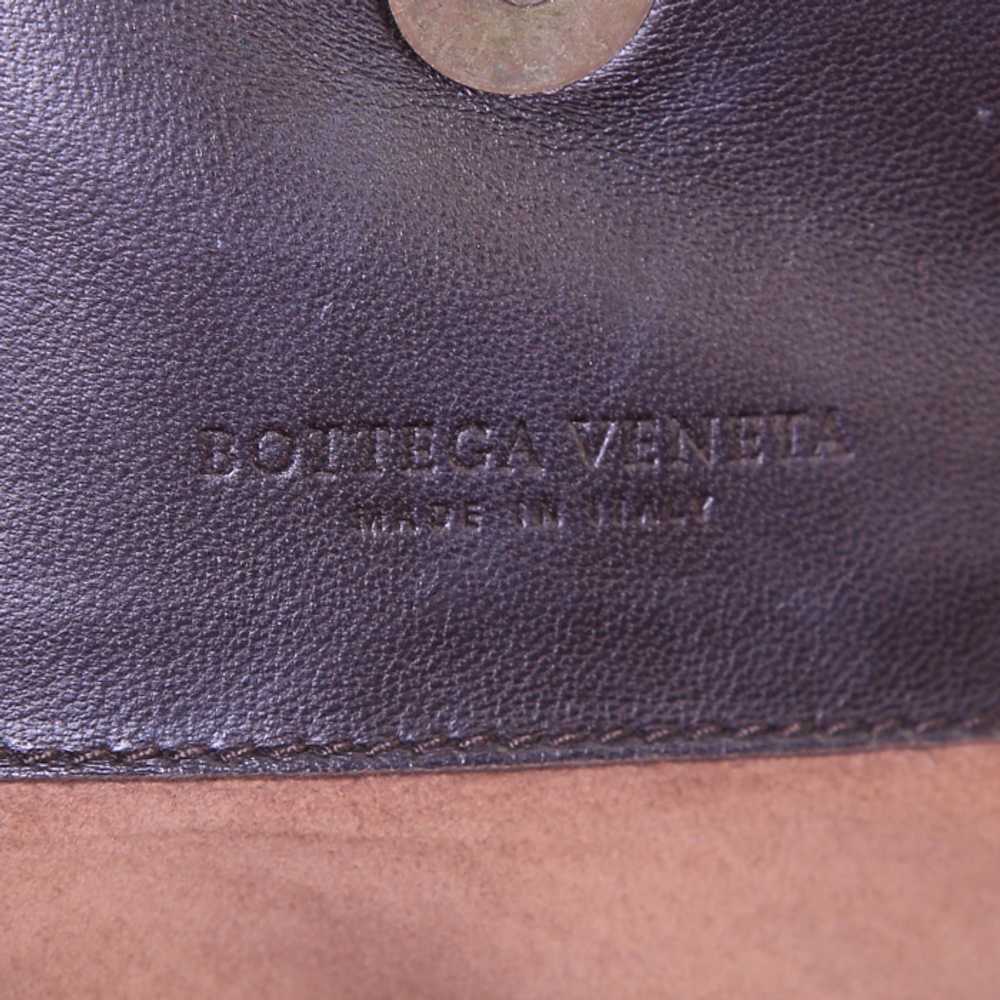 Bottega Veneta handbag in dark brown intrecciato … - image 4