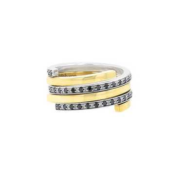 Mobile Dinh Van Duo Spirale ring in yellow gold, w