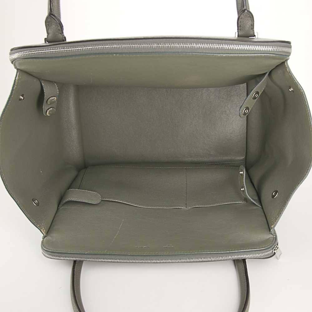 Celine Trapeze large model handbag in grey graine… - image 3
