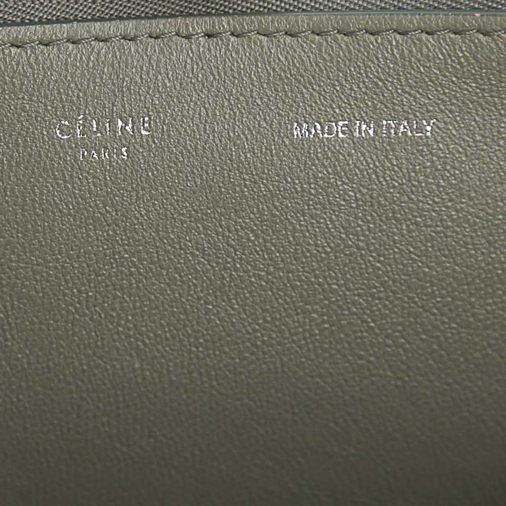 Celine Trapeze large model handbag in grey graine… - image 4