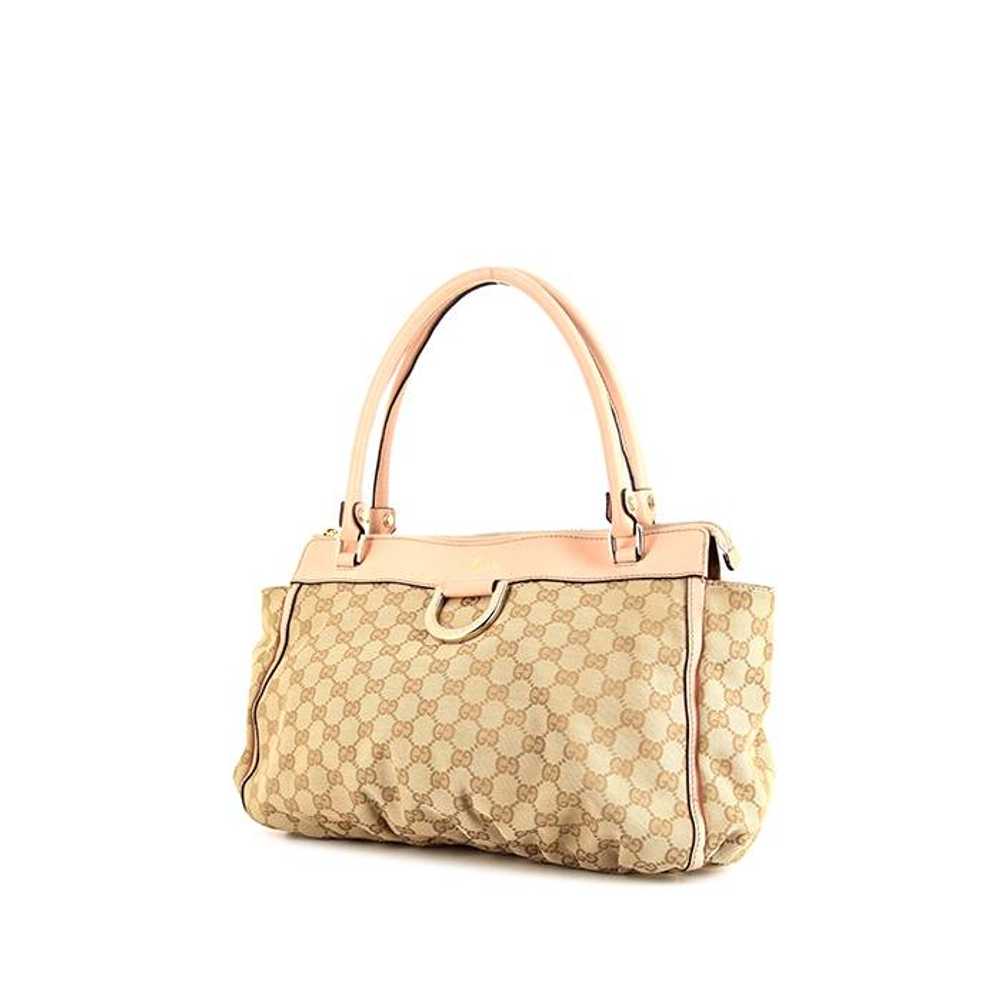 Gucci Abbey handbag in beige monogram canvas and … - image 1