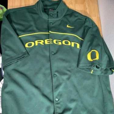 MENS SZ 46 NIKE OREGON DUCKS TEAM ISSUED BASEBALL JERSEY AUTHENTIC