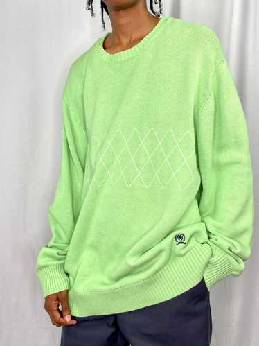 “Crest by Tommy Hilfiger” Light Green Crewneck Swe